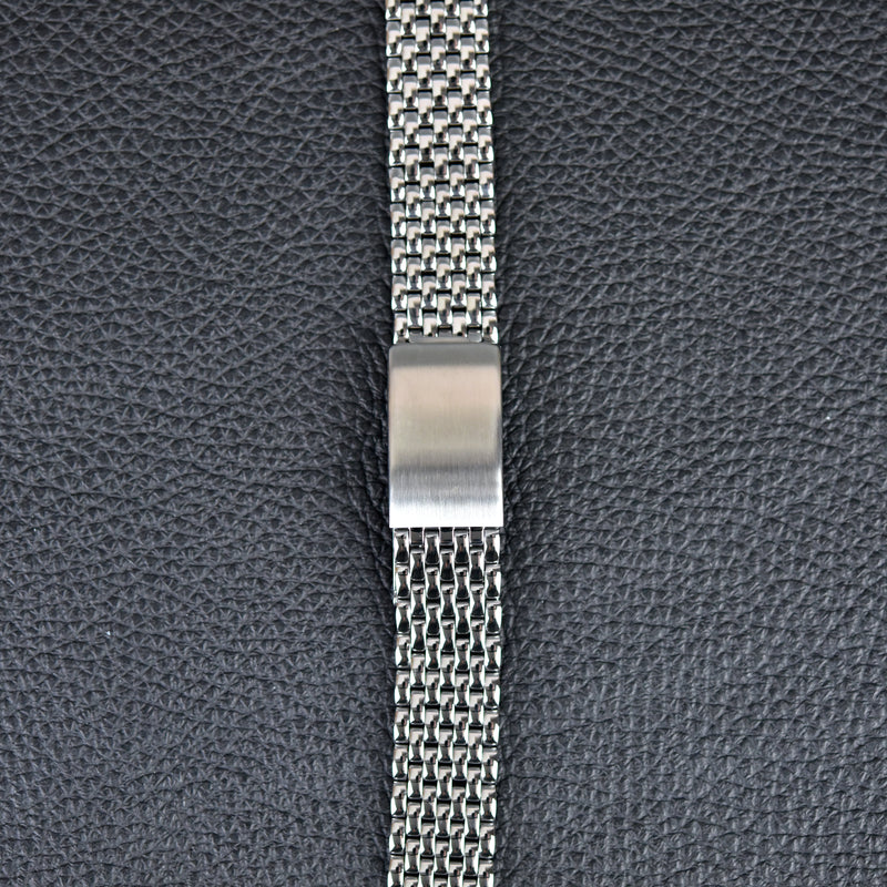 Monochrome Watches Shop | Beads Of Rice Bracelet | Stainless Steel | Folding buckle | Polished & Brushed