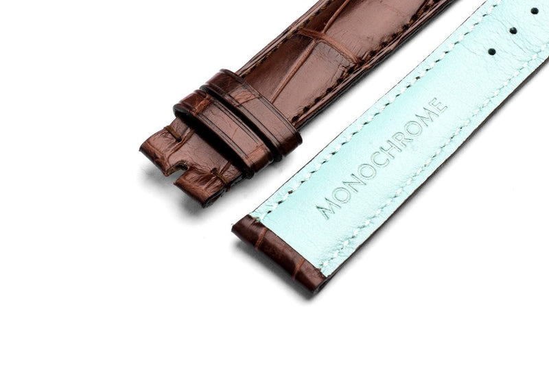 Montres Monochrome Shop | Bracelet de montre en alligator - Marron