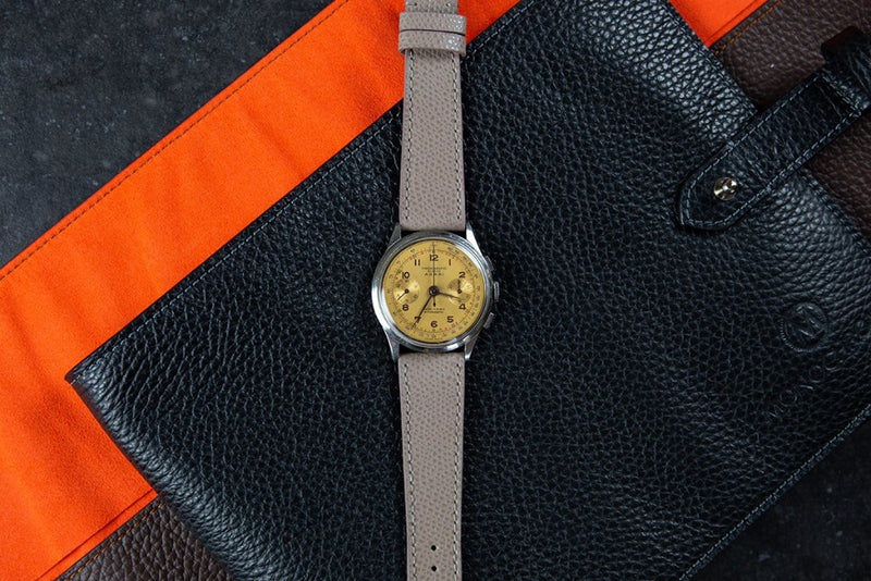Montres Monochrome Shop - Bracelet de montre en veau grainé - Taupe