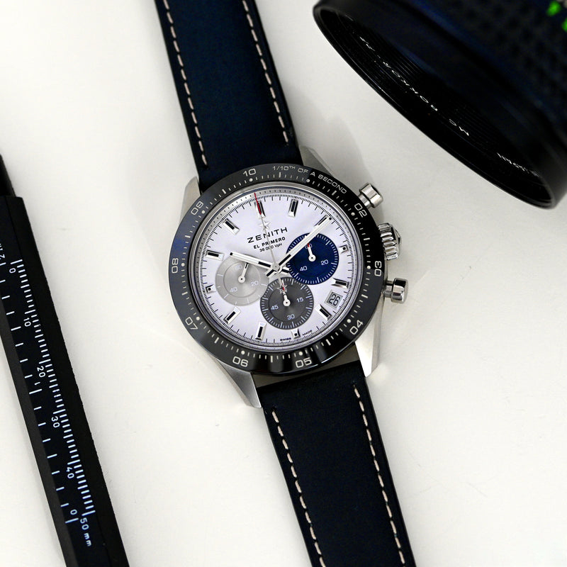 Monochrome Watches Shop | Cuoio Toscane Bracelet montre en veau - Bleu