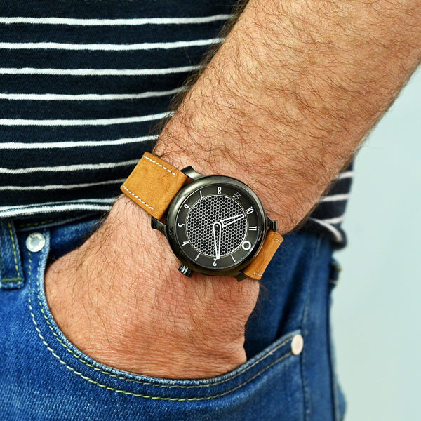 Monochrome Watches Shop - Bracelet de montre en nubuck - Honey